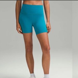 Lululemon Wunder Train High-Rise Short 6" Hawaiian Blue